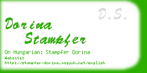 dorina stampfer business card